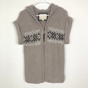 Anthropologie Kenji Hooded Short Sleeve Seater